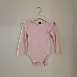 Old Navy Pink Ruffle Sleeve Bodysuit